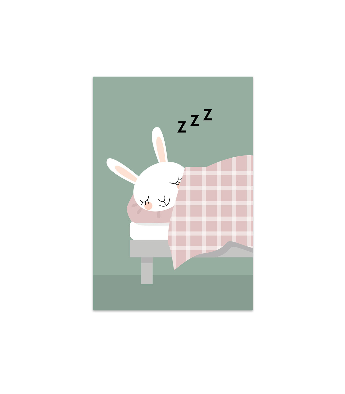kanin-sover-grön kaninen karin sover