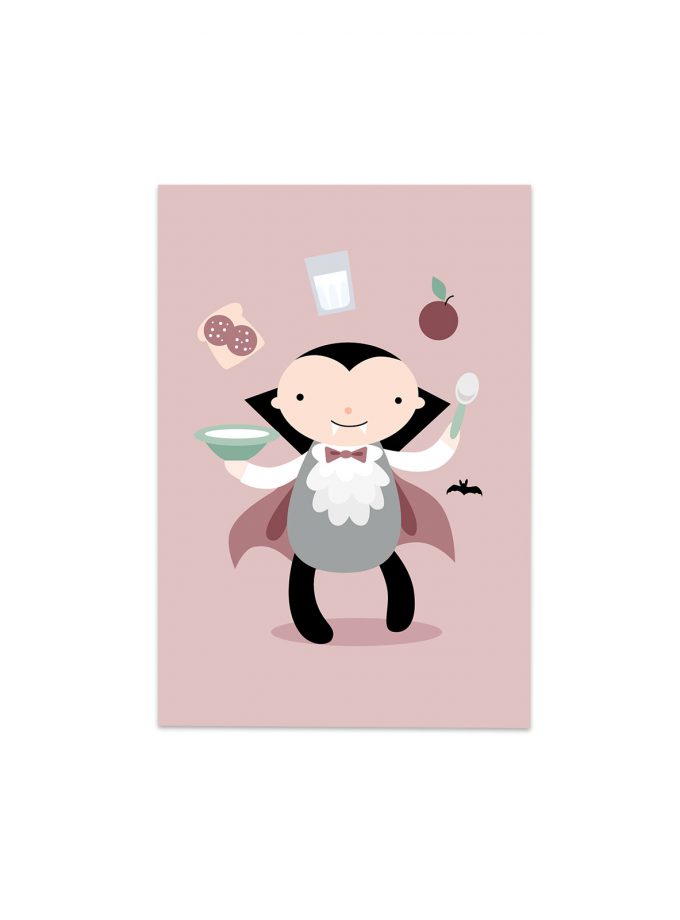 Valle Vampyr äter mat